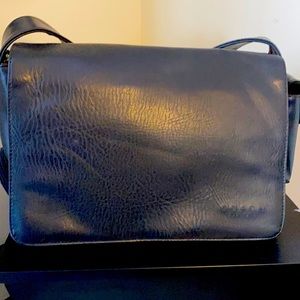 Vintage Black Leather Coach Bag
